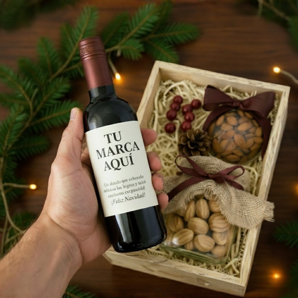 Caja Vino 375ml + Galletas