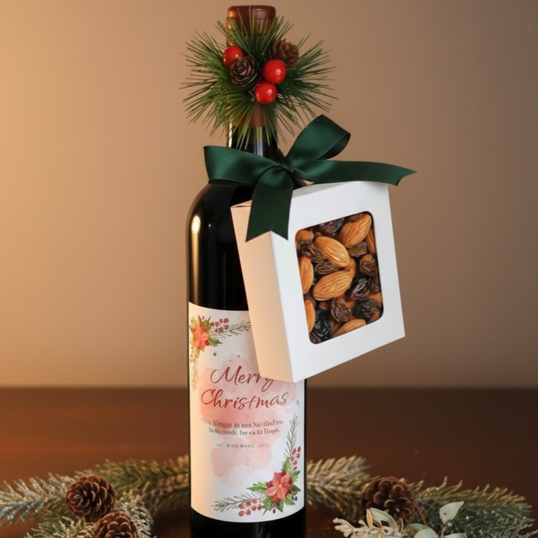 Vino + Caja Frutos Secos