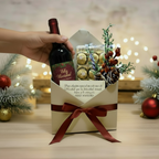 Caja Tipo Sobre: Vino + Ferrero Rocher