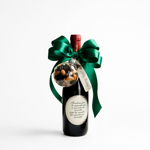 Botella de Vino Navidad