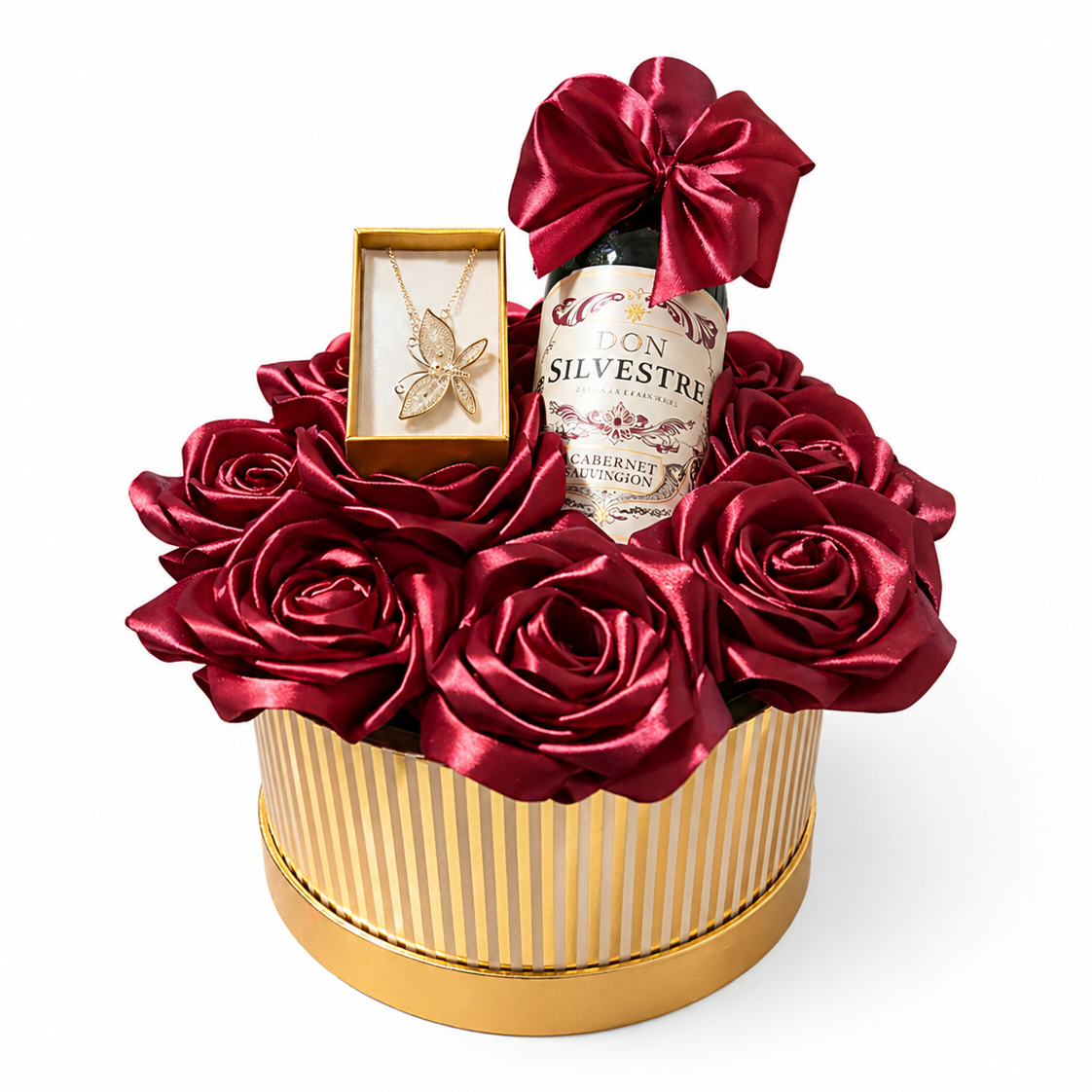 Rosas Eternas Vino + Joya