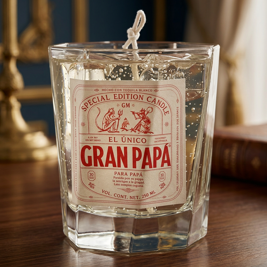 Vaso Tequila Gran Papá (Vela Aromática)