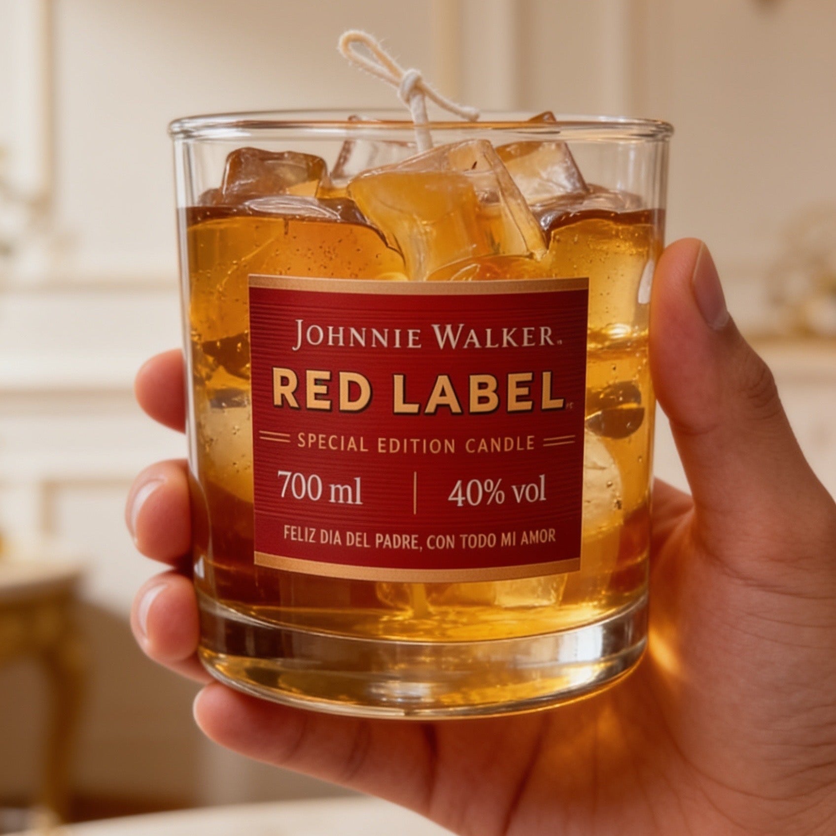 Vaso Whisky Red Label (Vela Aromática)