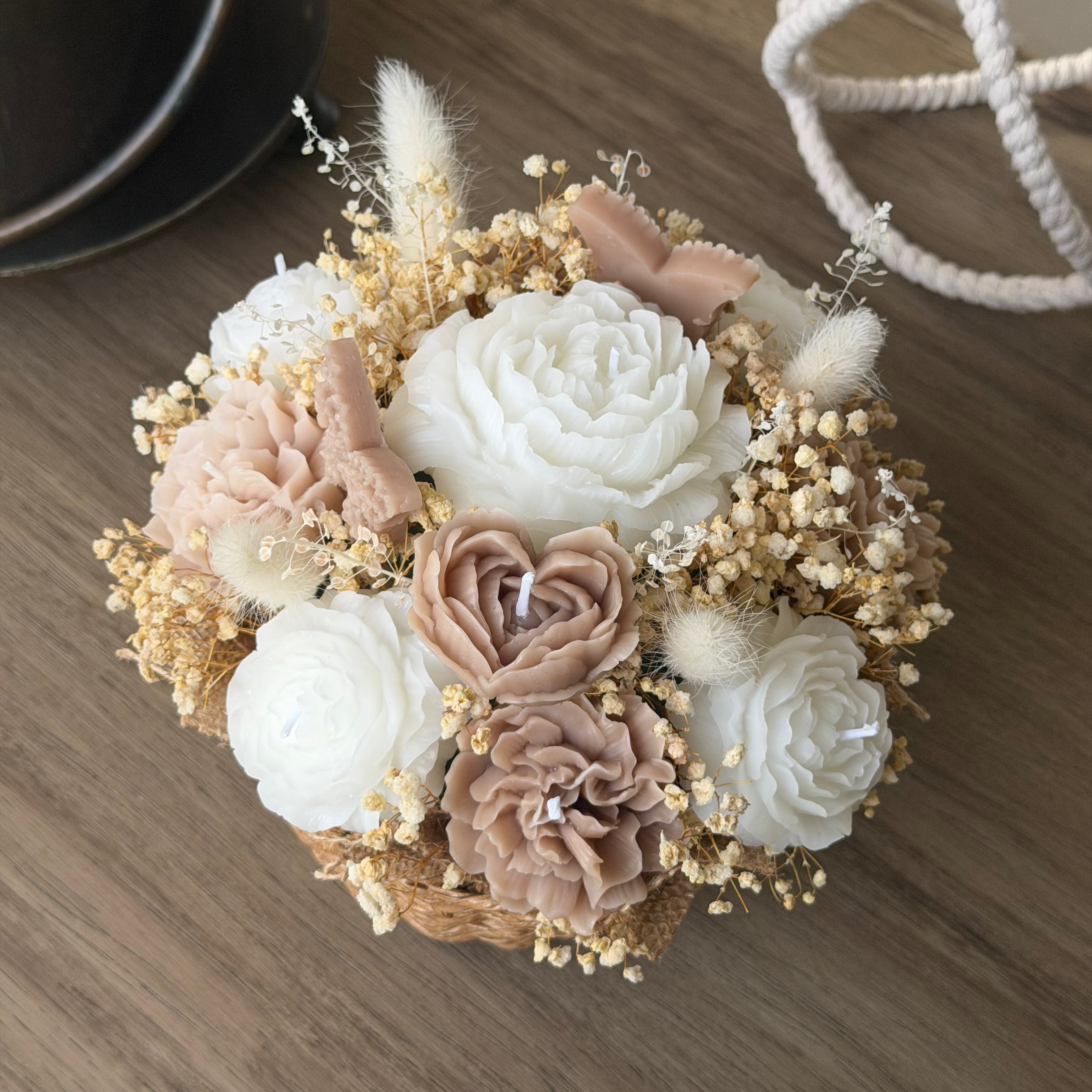 Ramo de Velas Color Caramelo