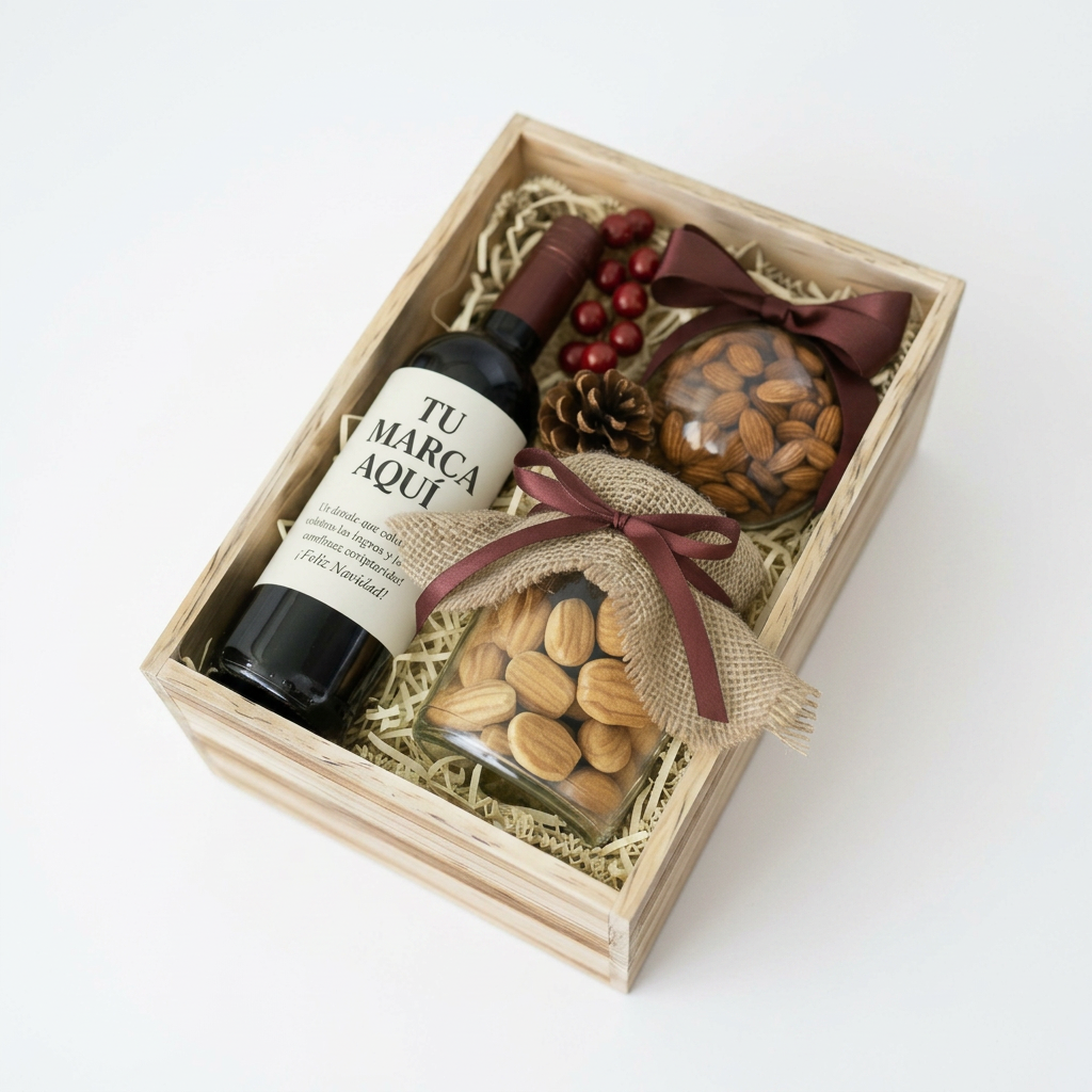 Caja Vino 375ml + Galletas